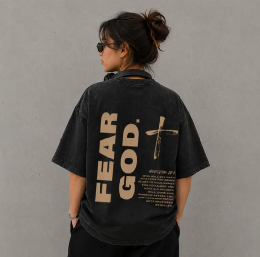 Unisex Acid Washed Oversized Tee