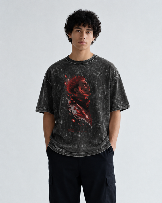 Unisex Acid Washed Oversized Tee